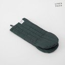 Orkaitės pirštinė iš lino Forest Green – Linen Tales