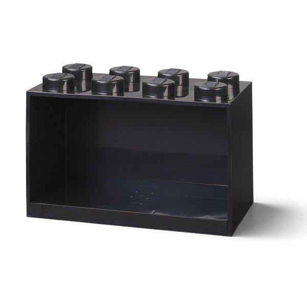 Vaikiška juoda sieninė lentyna LEGO® Brick 8-image-2