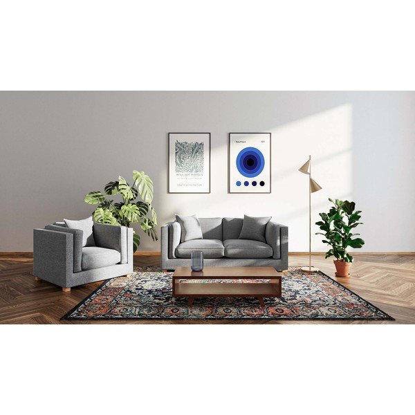 Sofa pilkos spalvos 195 cm Pomo – Ame Yens-image-1
