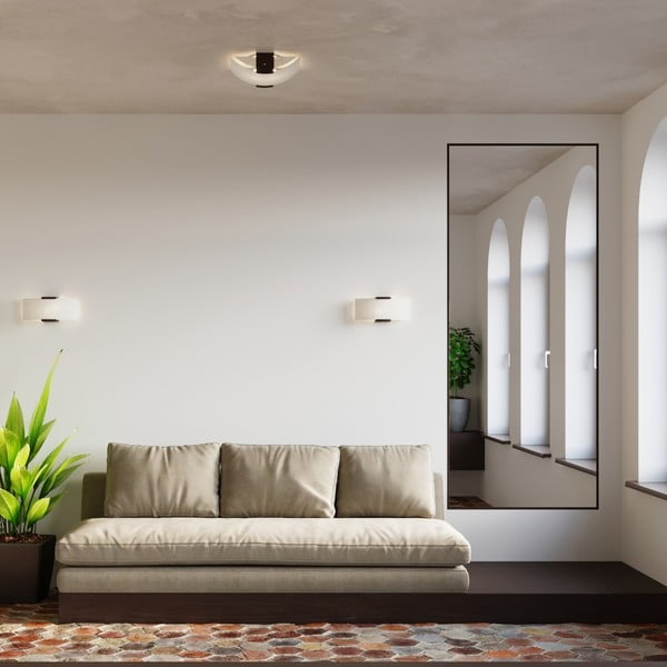 Sieninė lempa baltos spalvos Eva – Sollux-image-4