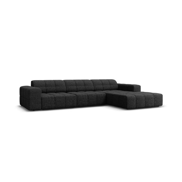 Kampinė sofa antracito spalvos (su dešiniuoju kampu) Chicago – Cosmopolitan Design-image-3