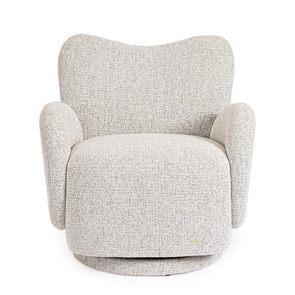 Šviesiai pilkos spalvos pasukamas krėslas Harper – Bizzotto-image-2