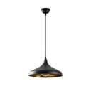 Juodos spalvos kabantis šviestuvas ø 36 cm su metaliniu gaubtu Tattoo – Opviq lights