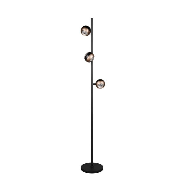 Juodos spalvos/bronzinės spalvos pastatomas šviestuvas LED (aukštis 150 cm) Orbit – Trio Select-image-2