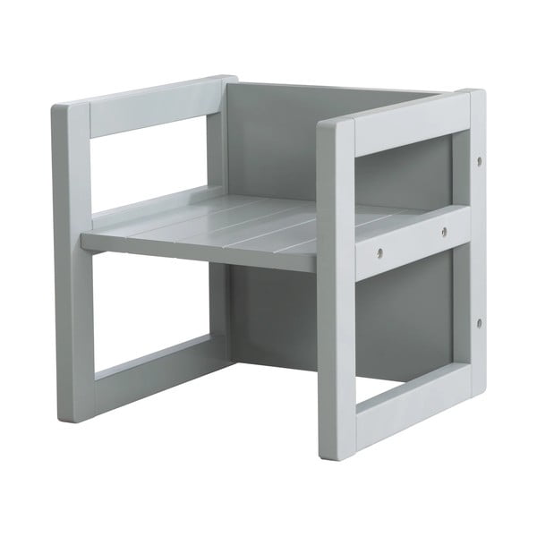 Pilkos spalvos vaikiška kėdė – Roba