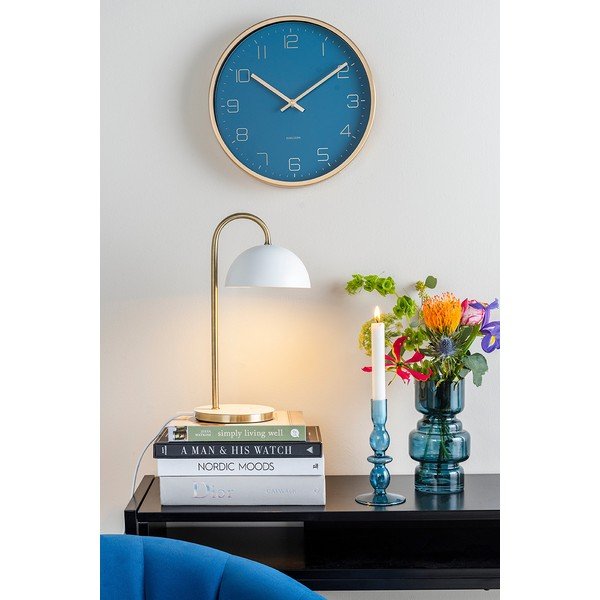 Mėlyno stiklo vaza PT LIVING Courtly, aukštis 20 cm-image-1