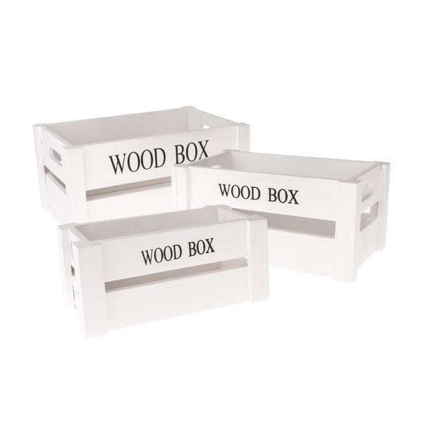 3 dekoratyvinių medinių dėžių rinkinys - Dakls