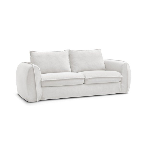 Baltos spalvos sofa miegojimui/sulankstoma 216 cm Archimede – Bobochic Paris-image-3
