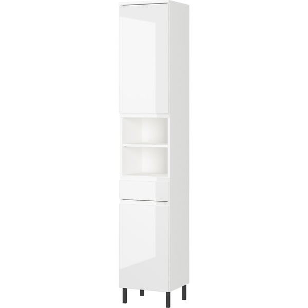 Balta aukšta vonios kambario spintelė 34x190 cm Salinas - Germania-image-1