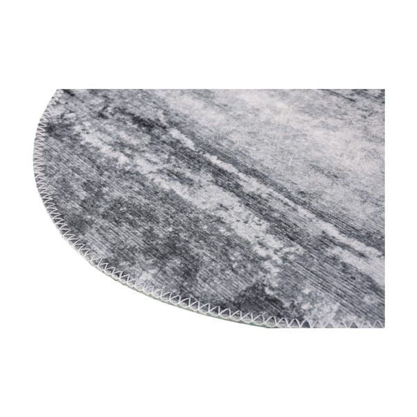 Skalbiamas apvalios formos kilimas pilkos spalvos ø 100 cm – Vitaus-image-2