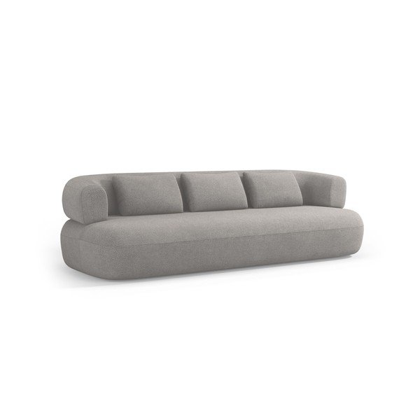 Šviesiai pilkos spalvos sofa iš boucle 200 cm Jenny – Micadoni 