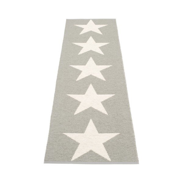 Šviesiai pilkos spalvos lauko kilimas 70x250 cm Viggo Warm Grey – Pappelina