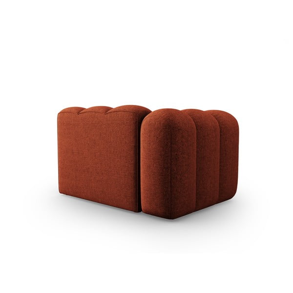 Modulinė sofa raudonos plytų spalvos (su kairiuoju kampu) Lupine – Micadoni Home-image-3