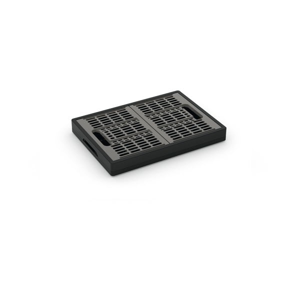 Pilkos spalvos iš plastiko daiktadėžė 47,5x34,5x23,5 cm Folding Crate – KIS-image-2