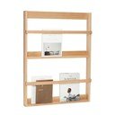 Natūralios spalvos iš ąžuolo masyvo kelių aukštų/paveikslėliams sieninė lentyna 74 cm Display – Hübsch