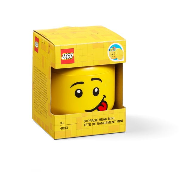 Geltonos spalvos daiktų laikymo dėžutė LEGO® Silly, 10,5 x 10,6 x 12 cm-image-4
