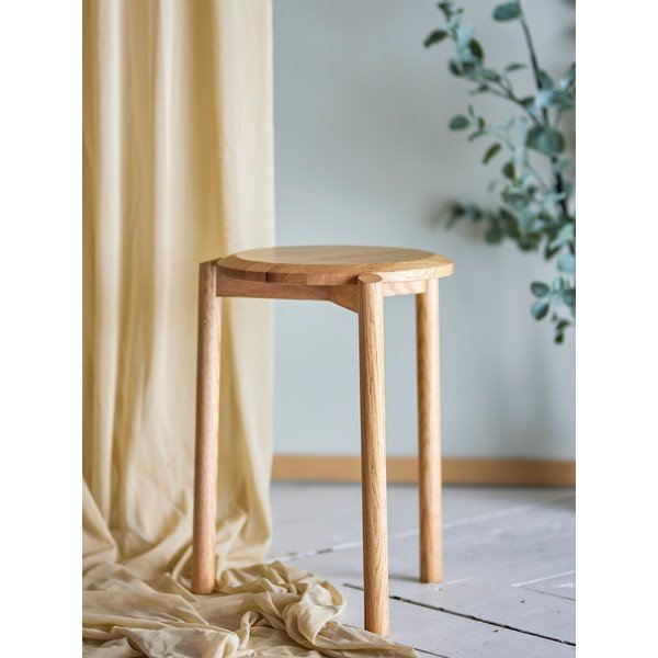 Iš ąžuolo masyvo taburetė natūralios spalvos Gil – Bloomingville-image-1