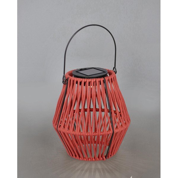 Raudonos spalvos LED žibintas saulės baterijos (aukštis 17 cm) Juny – Yes Everyday-image-1