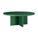 Apvalios formos kavos staliukas tamsiai žalios spalvos ø 100 cm Pausa – Really Nice Things