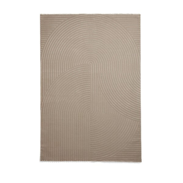Skalbiamas iš perdirbto pluošto kilimas šviesiai rudos spalvos 120x170 cm Flores – Think Rugs