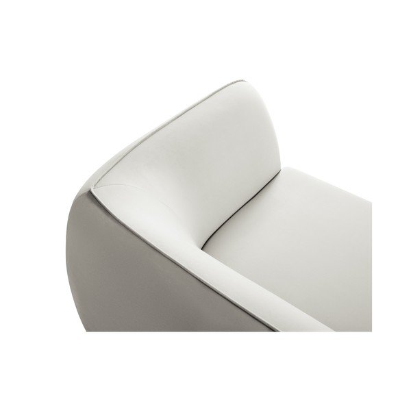 Sofa smėlio spalvos iš velveto 225 cm Lando – Micadoni Home-image-4