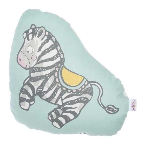 Kūdikių pagalvėlė su medvilnės mišiniu Mike & Co. NEW YORK Pagalvinis žaislas Zebras, 28 x 29 cm