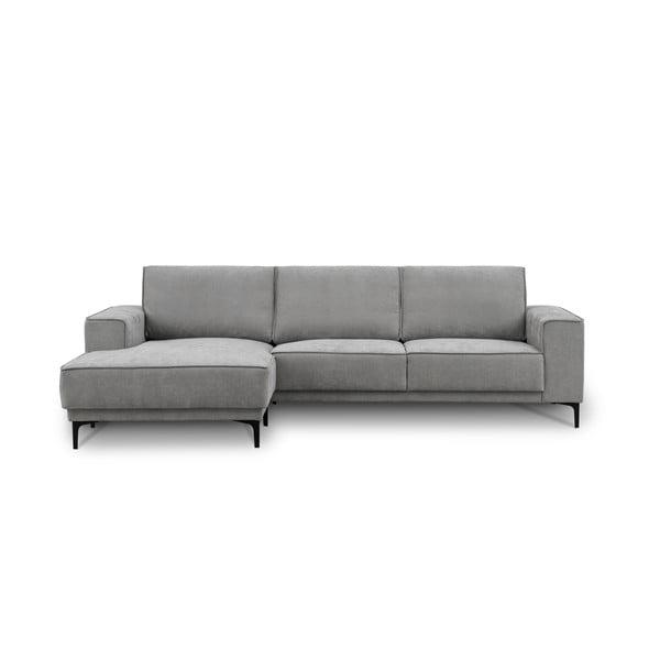 Pilkos spalvos kampinė sofa (su kairiuoju kampu/su gultu) Copenhagen – Scandic