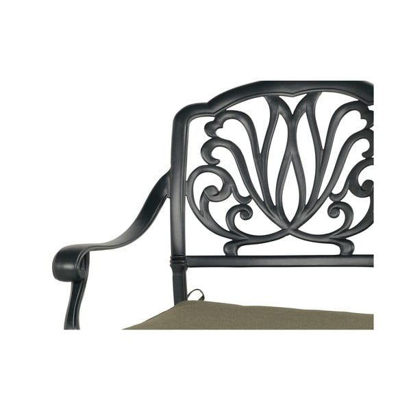 Bronzinės spalvos metalinis sodo suoliukas Amalfi – Hartman-image-2