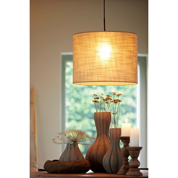 Šviestuvo gaubtas smėlio spalvos ø 50 cm Caden – Light & Living-image-1