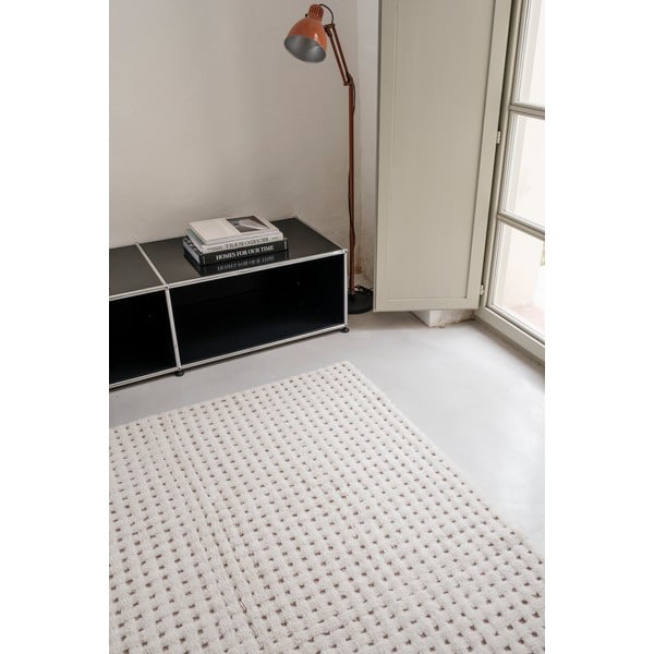 Skalbiamas/rankų darbo dramblio kaulo spalvos iš vilnos kilimas 200x300 cm Unexpected Wool – Lorena Canals-image-4