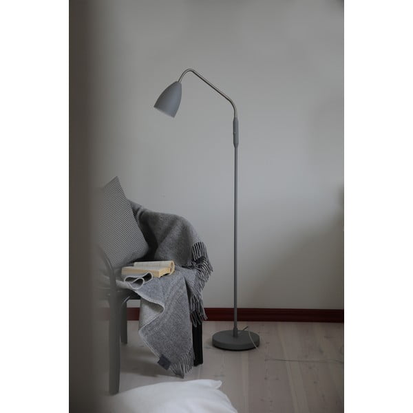 Pilkos spalvos pastatomas šviestuvas LED su pritemdymo funkcija (aukštis 140 cm) su metaliniu gaubtu Patro – Markslöjd-image-2