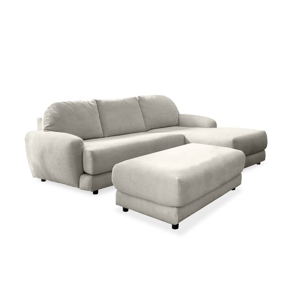 Balta sofa lova (dešinysis kampas) Comfy Claude - Miuform
