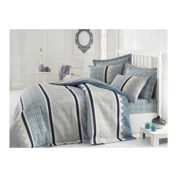 Lengvas lovos užvalkalas su pagalvių užvalkalais ir paklode dvivietei lovai "Rihanna", 220 x 230 cm