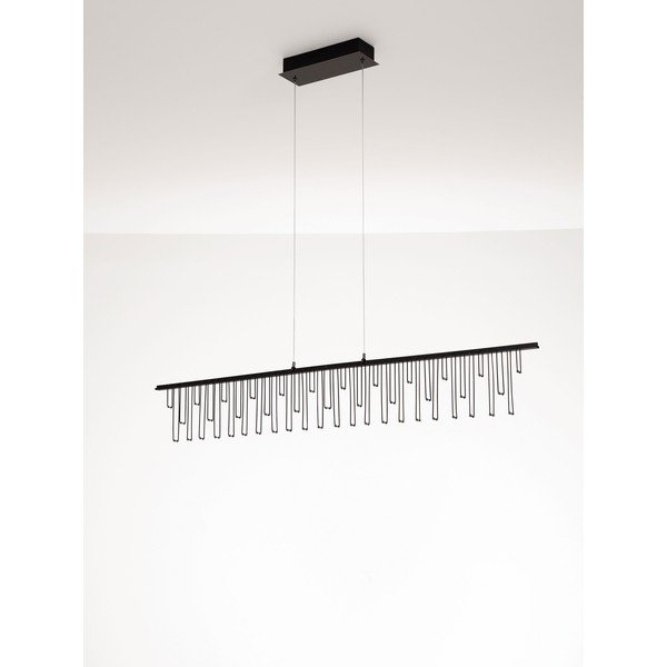 Blizgios sidabrinės spalvos iš aliuminio kabantis šviestuvas LED su pritemdymo funkcija Stellar – Nova Luce-image-4