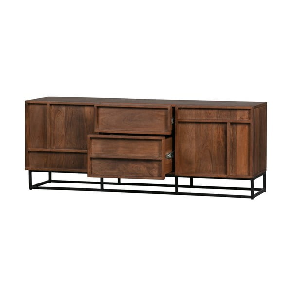 Rudas TV staliukas iš mango medienos WOOOD Forrest-image-3