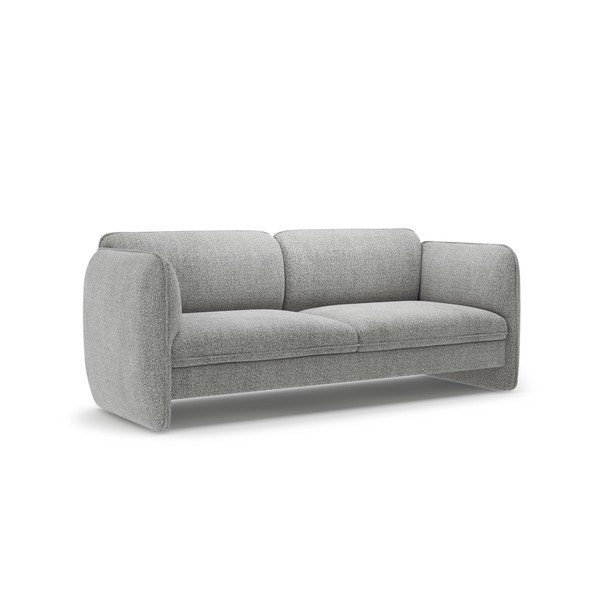 Šviesiai pilkos spalvos sofa iš šenilinio audinio 204 cm Georgia – Micadoni -image-2