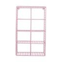Šviesiai rožinės spalvos iš plieno kelių aukštų sieninė lentyna 30 cm Reja – PT LIVING