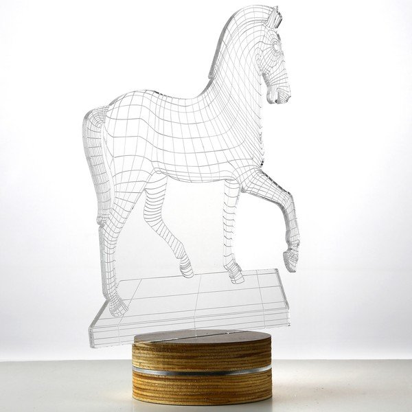 3D stalinis šviestuvas "Big Horse-image-1
