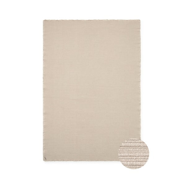 Rankų darbo kreminės spalvos iš medvilnės kilimas 140x200 cm Handloom – Lorena Canals