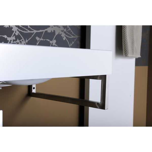 Iš plieno stalviršio atrama sidabrinės spalvos 49x4 cm – Sapho-image-1