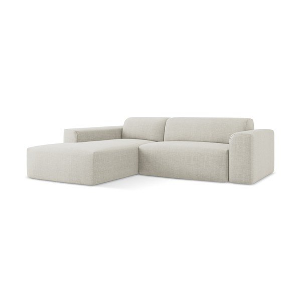 Smėlio spalvos kampinė sofa (su kairiuoju kampu/su gultu) Keli – Makamii-image-2