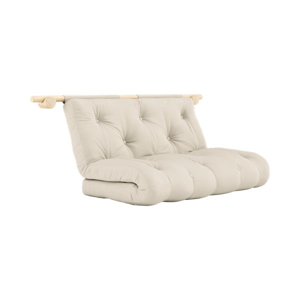 Smėlio spalvos sulankstoma sofa 135 cm Hooked – Karup Design