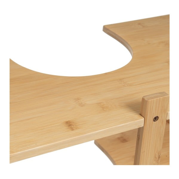 Iš bambuko spintelė po kriaukle natūralios spalvos 60x60 cm – Casa Selección-image-3