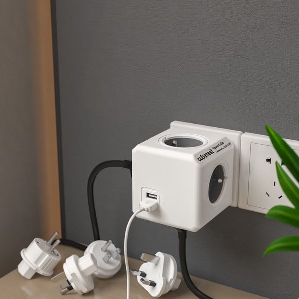 Kištukinis lizdas 13 cm PowerCube ReWirable USB – Cubenest-image-1