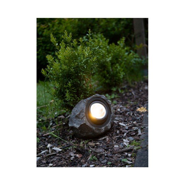 Lauko saulės energija veikianti LED lempa Star Trading Rocky, aukštis 16 cm-image-1