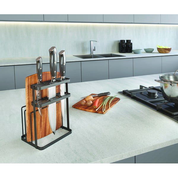 Nerūdijančio plieno virtuvės reikmenų stovas Tokyo Lava - Metaltex-image-3