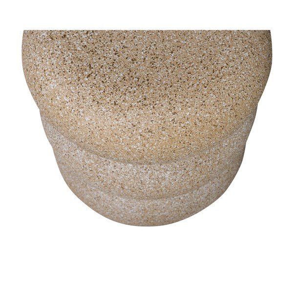 Apvalios formos sodo šoninis staliukas su akmens dekoru ø 40 cm Laurel – WOOOD-image-3