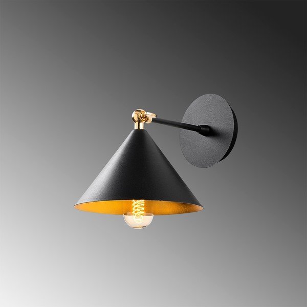 Sieninė lempa juodos spalvos Berceste – Opviq lights-image-3