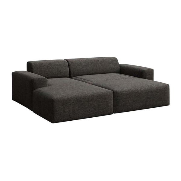 Antracito spalvos sulankstoma/su sandėliavimo vieta kampinė sofa (su kairiuoju kampu/su gultu) Villet – Rodier-image-4