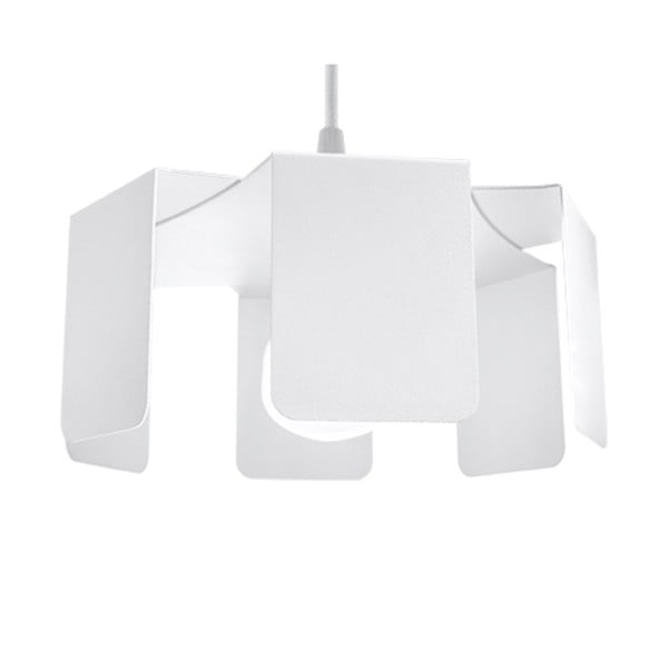 Kabantis šviestuvas baltos spalvos ø 24 cm su metaliniu gaubtu Rossario – Sollux-image-2